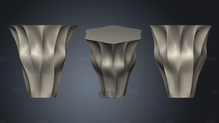 Curvy Vase [Amazing! 3d stl модель для ЧПУ